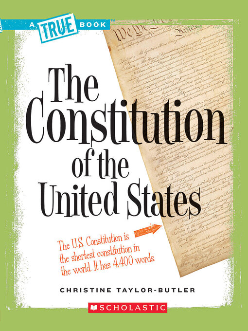 Title details for Constitution of the United States by Christine Taylor-Butler - Wait list